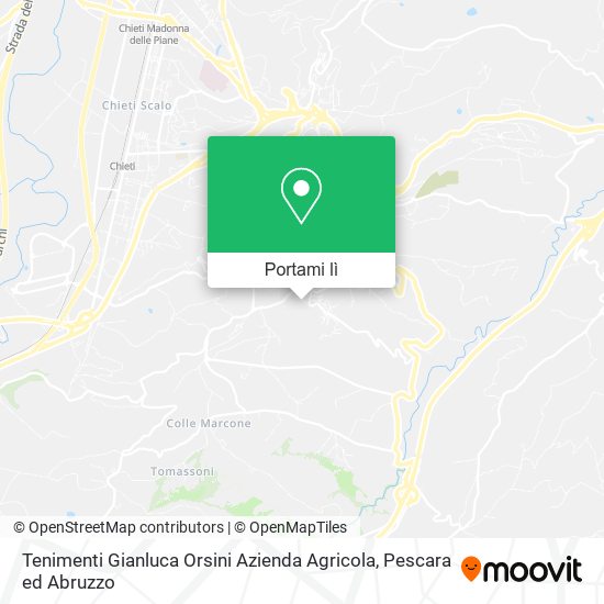 Mappa Tenimenti Gianluca Orsini Azienda Agricola