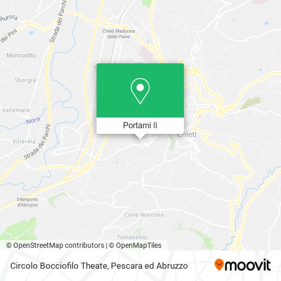 Mappa Circolo Bocciofilo Theate