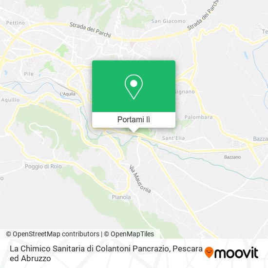 Mappa La Chimico Sanitaria di Colantoni Pancrazio