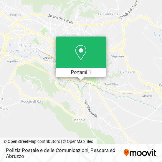 Mappa Polizia Postale e delle Comunicazioni