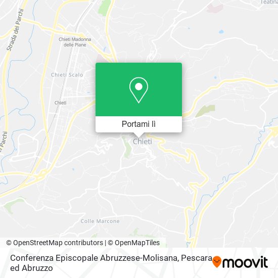 Mappa Conferenza Episcopale Abruzzese-Molisana