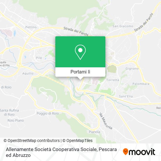 Mappa Allenamente Società Cooperativa Sociale