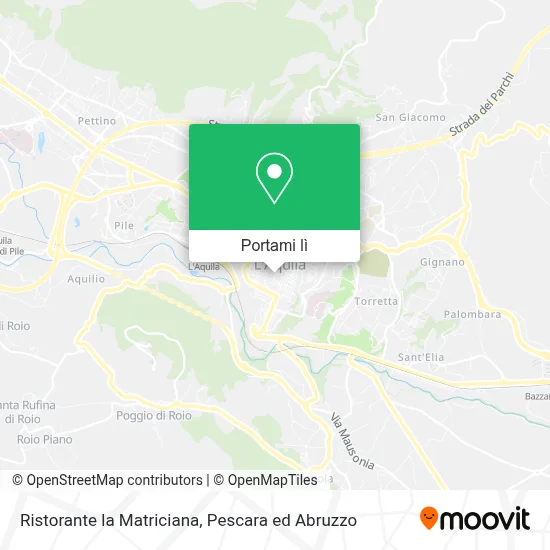 Mappa Ristorante la Matriciana