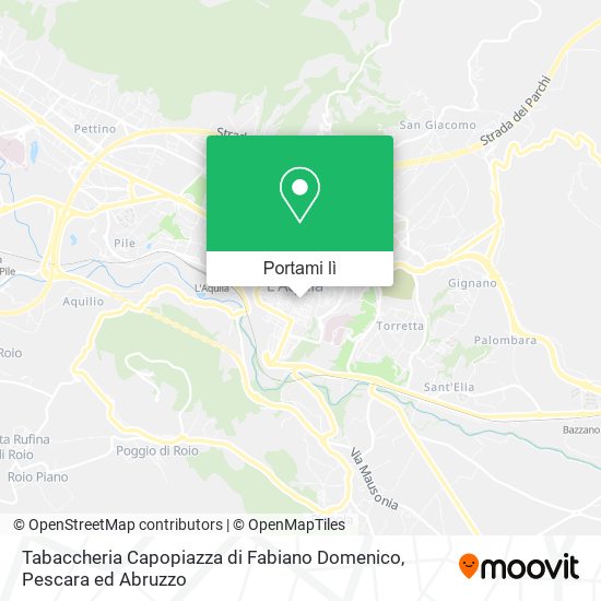 Mappa Tabaccheria Capopiazza di Fabiano Domenico