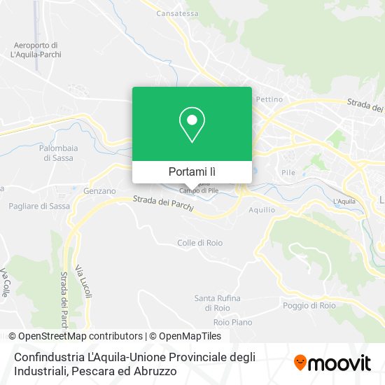 Mappa Confindustria L'Aquila-Unione Provinciale degli Industriali
