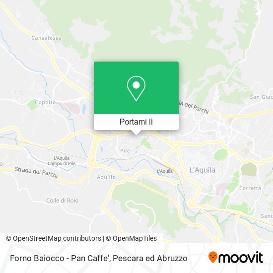 Mappa Forno Baiocco - Pan Caffe'