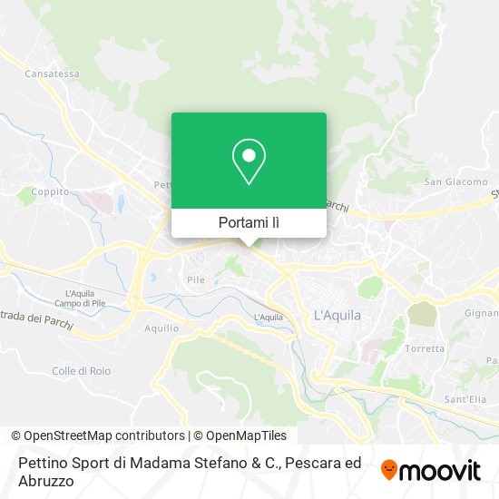 Mappa Pettino Sport di Madama Stefano & C.