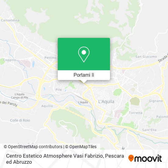 Mappa Centro Estetico Atmosphere Vasi Fabrizio