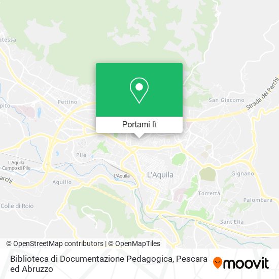 Mappa Biblioteca di Documentazione Pedagogica