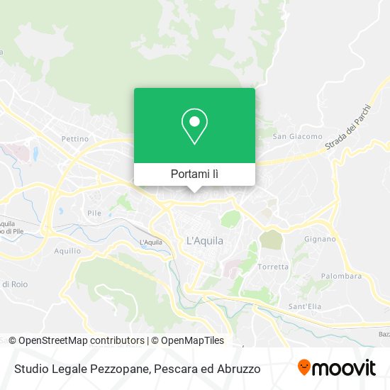 Mappa Studio Legale Pezzopane
