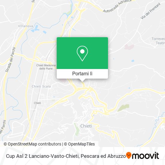 Mappa Cup Asl 2 Lanciano-Vasto-Chieti