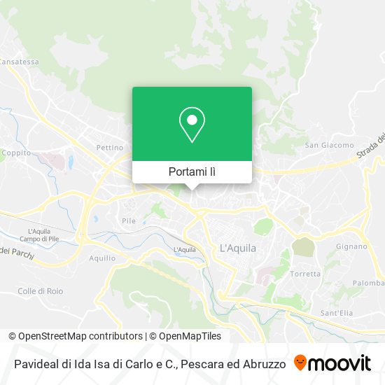 Mappa Pavideal di Ida Isa di Carlo e C.
