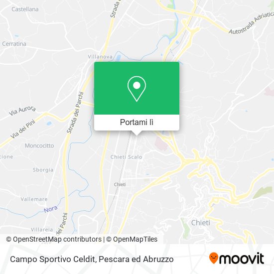 Mappa Campo Sportivo Celdit