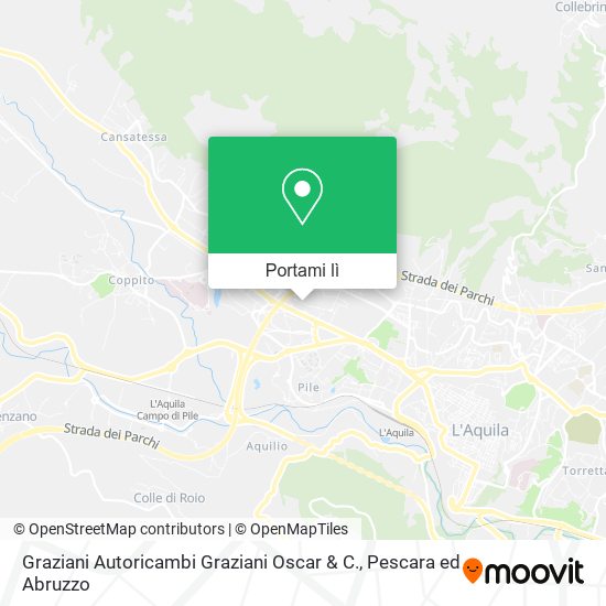Mappa Graziani Autoricambi Graziani Oscar & C.