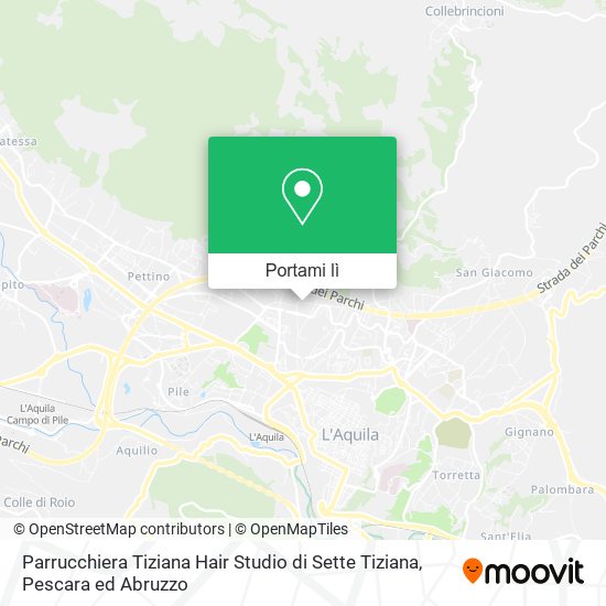Mappa Parrucchiera Tiziana Hair Studio di Sette Tiziana