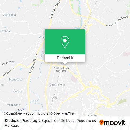 Mappa Studio di Psicologia Squadroni De Luca