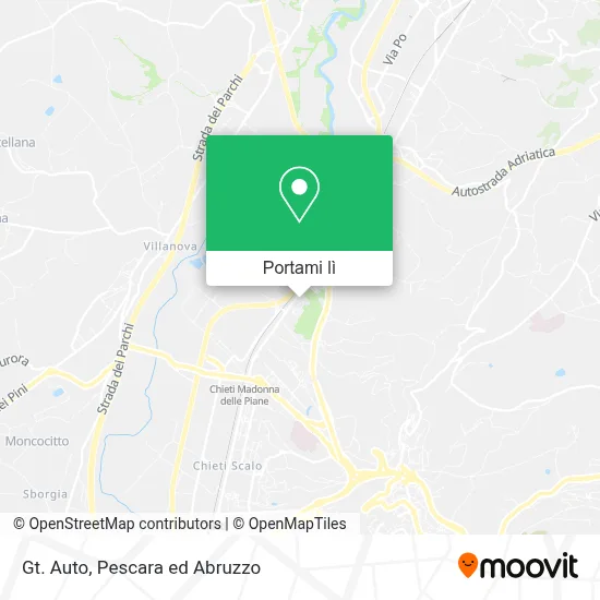 Mappa Gt. Auto
