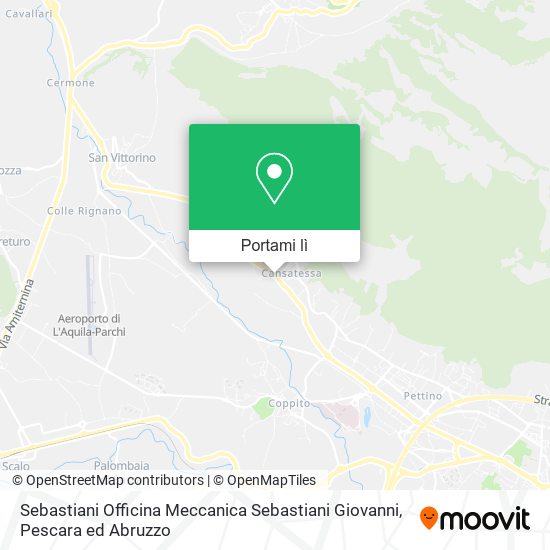 Mappa Sebastiani Officina Meccanica Sebastiani Giovanni