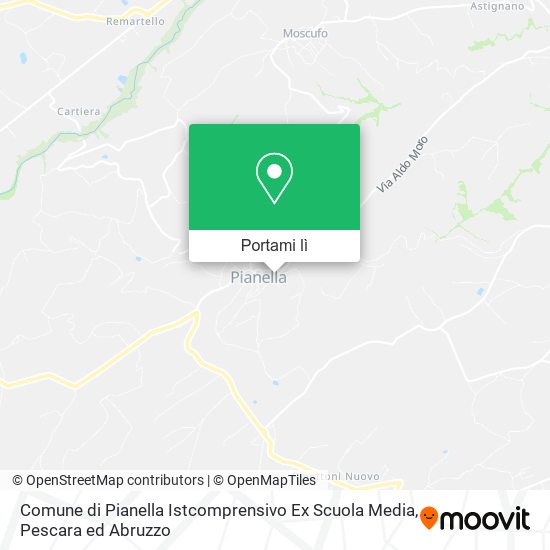 Mappa Comune di Pianella Istcomprensivo Ex Scuola Media