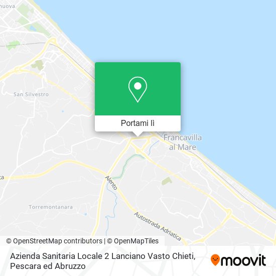 Mappa Azienda Sanitaria Locale 2 Lanciano Vasto Chieti