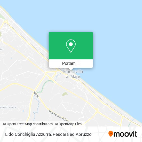 Mappa Lido Conchiglia Azzurra