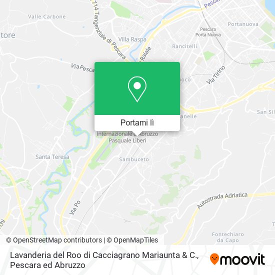 Mappa Lavanderia del Roo di Cacciagrano Mariaunta & C.