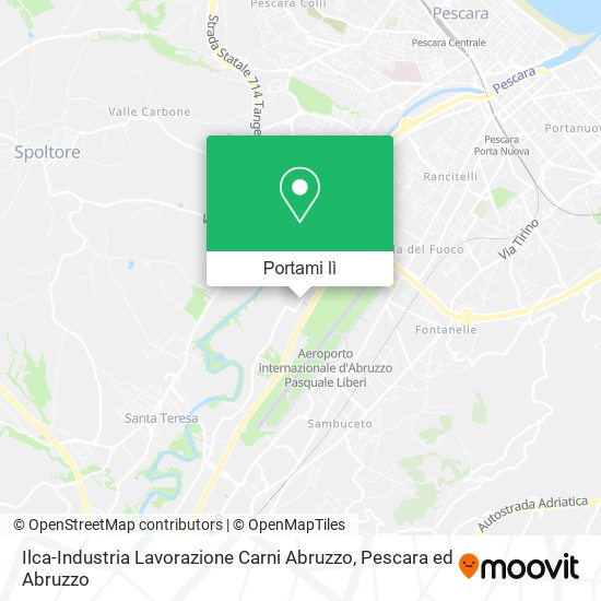 Mappa Ilca-Industria Lavorazione Carni Abruzzo