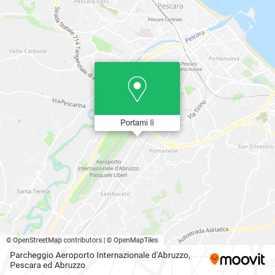 Mappa Parcheggio Aeroporto Internazionale d'Abruzzo