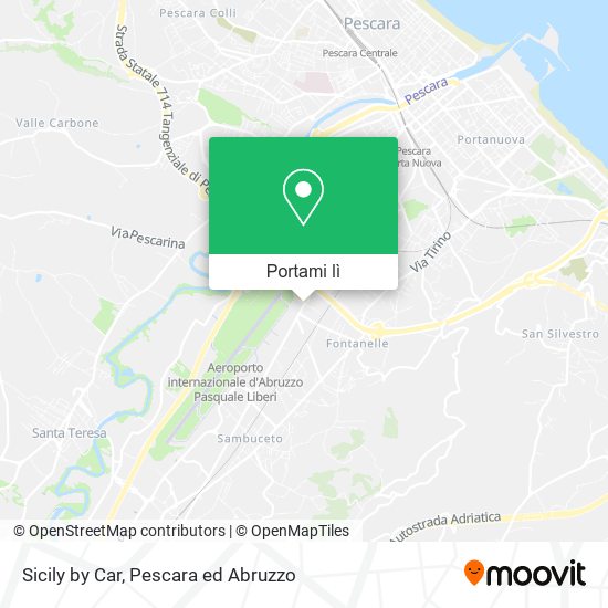 Mappa Sicily by Car