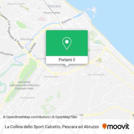 Mappa La Collina dello Sport Calcetto