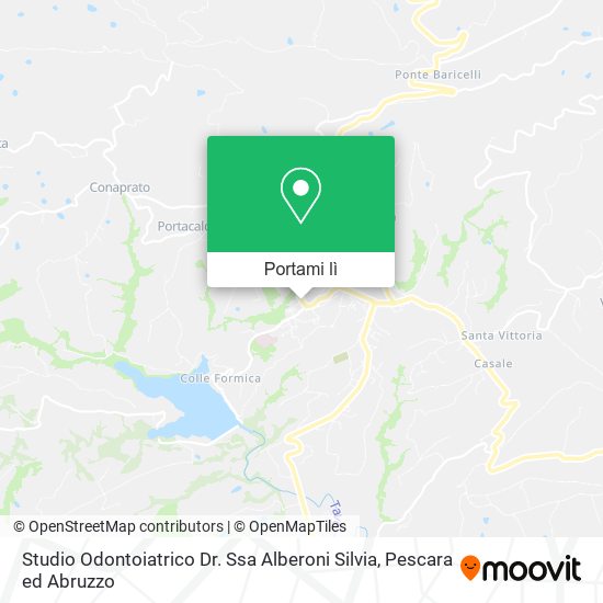 Mappa Studio Odontoiatrico Dr. Ssa Alberoni Silvia