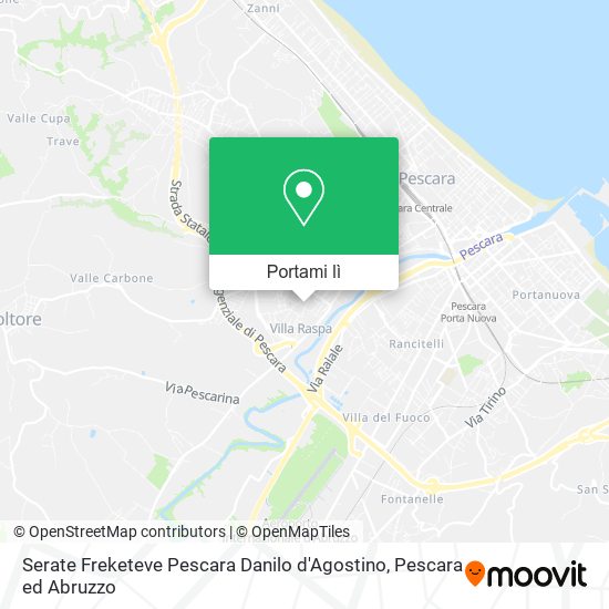 Mappa Serate Freketeve Pescara Danilo d'Agostino