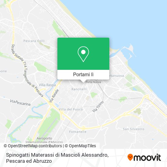 Mappa Spinogatti Materassi di Mascioli Alessandro