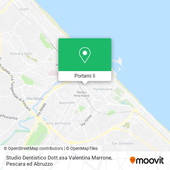 Mappa Studio Dentistico Dott.ssa Valentina Marrone
