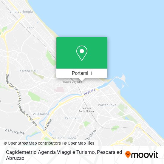 Mappa Cagidemetrio Agenzia Viaggi e Turismo
