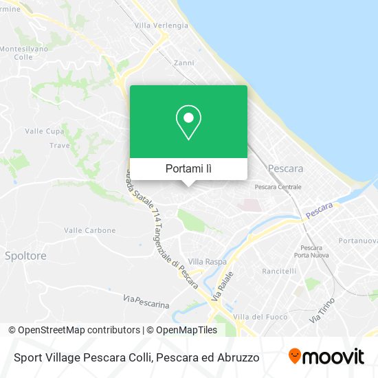 Mappa Sport Village Pescara Colli