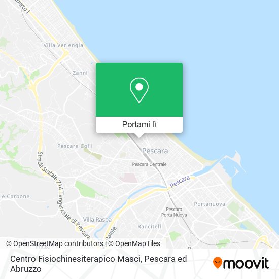 Mappa Centro Fisiochinesiterapico Masci