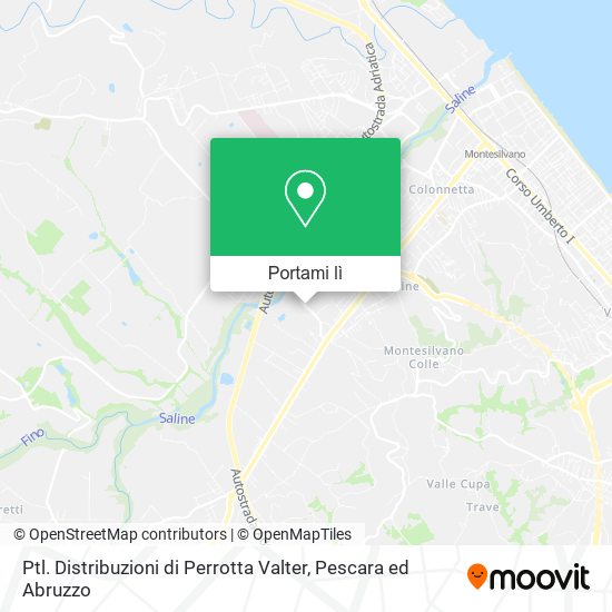Mappa Ptl. Distribuzioni di Perrotta Valter