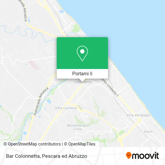 Mappa Bar Colonnetta