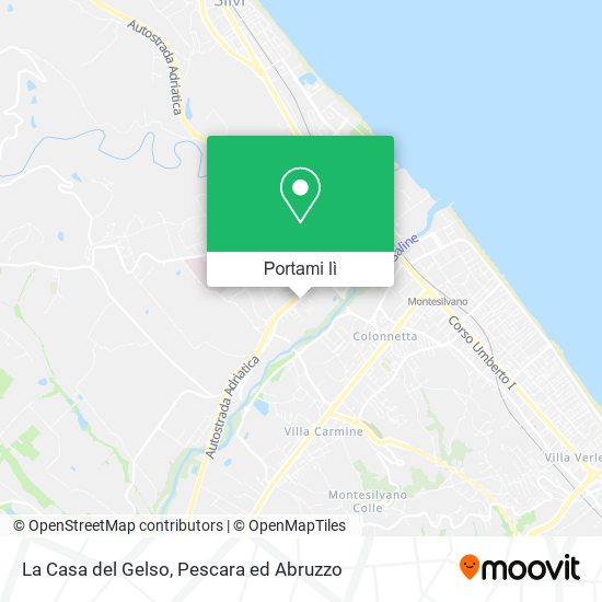 Mappa La Casa del Gelso