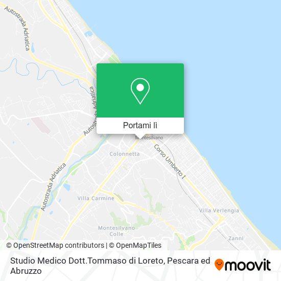 Mappa Studio Medico Dott.Tommaso di Loreto