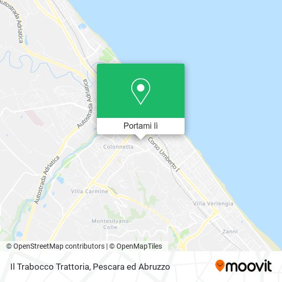 Mappa Il Trabocco Trattoria
