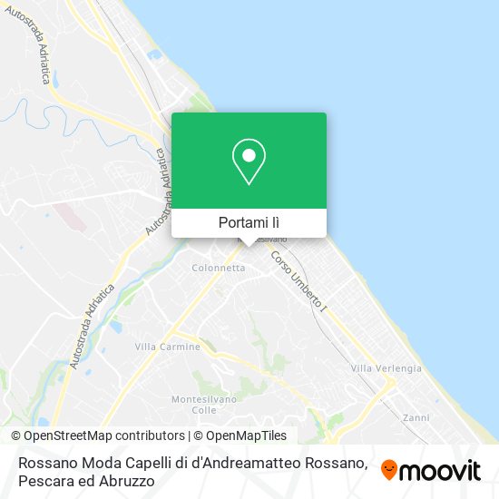 Mappa Rossano Moda Capelli di d'Andreamatteo Rossano
