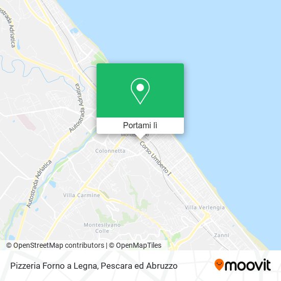 Mappa Pizzeria Forno a Legna