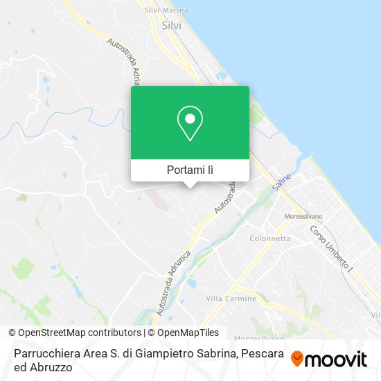 Mappa Parrucchiera Area S. di Giampietro Sabrina
