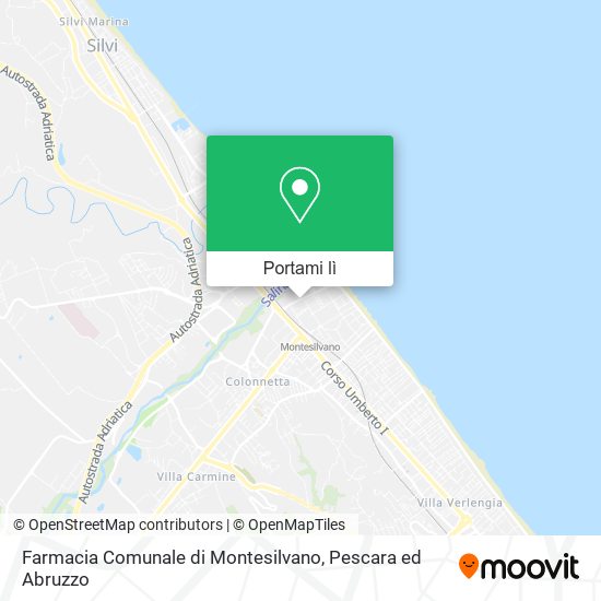 Mappa Farmacia Comunale di Montesilvano