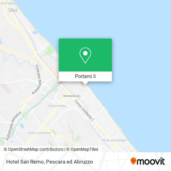 Mappa Hotel San Remo