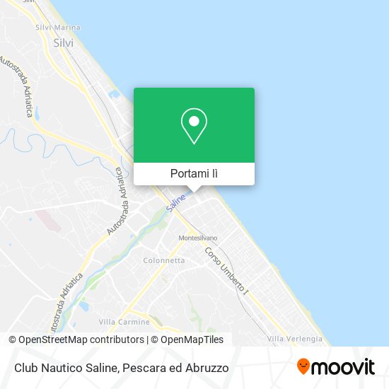 Mappa Club Nautico Saline