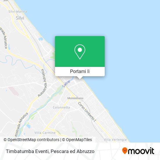 Mappa Timbatumba Eventi