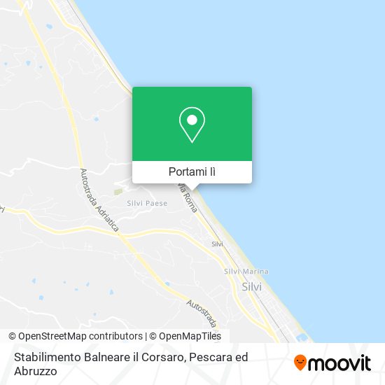 Mappa Stabilimento Balneare il Corsaro